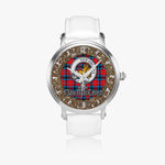 Scottish MacTavish Celtic Circle Silver Automatic Watch Size 46mm