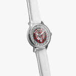 MacBean Clan Tartan Crest Badge Silver Automatic Watch Size 46mm