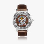 Mackintosh Scottish Clan Tartan Crest Badge Silver Automatic Watch Size 46mm