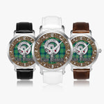 Scottish Kennedy Celtic Circle Silver Automatic Watch Size 46mm