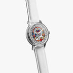 Ogilvie Scottish Clan Tartan Crest Badge Silver Automatic Watch Size 46mm