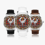Scottish Chisholm Celtic Circle Silver Automatic Watch Size 46mm