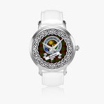 Buchan Scottish Clan Tartan Crest Badge Silver Automatic Watch Size 46mm