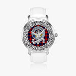MacLachlan Scottish Clan Tartan Crest Badge Silver Automatic Watch Size 46mm