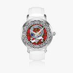 Hay Scottish Clan Tartan Crest Badge Silver Automatic Watch Size 46mm