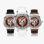 Cameron Scottish Clan Tartan Silver Automatic Watch Size 46mm