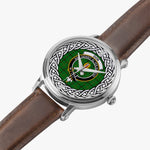 Don Scottish Clan Tartan Crest Badge Silver Automatic Watch Size 46mm