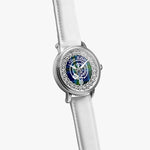 Miller Scottish Clan Tartan Crest Badge Silver Automatic Watch Size 46mm