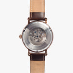Abercrombie Badge Gold Unisex Automatic Watch (Rose Gold)  Size 46mm