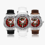 Aikenhead Scottish Clan Tartan Crest Badge Silver Automatic Watch Size 46mm