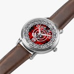 Hogg Scottish Clan Tartan Crest Badge Silver Automatic Watch Size 46mm