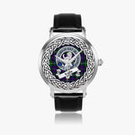 Inglis Scottish Clan Tartan Crest Badge Silver Automatic Watch Size 46mm