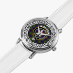 Whitefoord Scottish Clan Tartan Crest Badge Silver Automatic Watch Size 46mm