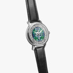 Austin Scottish Clan Tartan Crest Badge Silver Automatic Watch Size 46mm