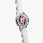 Scottish Little Clan Tartan Crest Badge Silver Automatic Watch Size 46mm