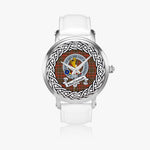 Mackintosh Scottish Clan Tartan Crest Badge Silver Automatic Watch Size 46mm