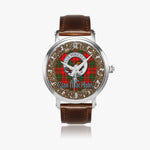 Scottish MacAulay Celtic Circle Silver Automatic Watch Size 46mm