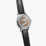Gibson Scottish Clan Tartan Crest Badge Silver Automatic Watch Size 46mm