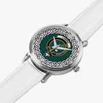 Lammie Scottish Clan Tartan Crest Badge Silver Automatic Watch Size 46mm