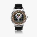 Scottish Colquhoun Celtic Circle Silver Automatic Watch Size 46mm