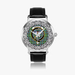 Whitelaw Scottish Clan Tartan Crest Badge Silver Automatic Watch Size 46mm