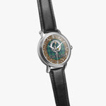 Scottish MacNeill Of Colonsay Celtic Circle Silver Automatic Watch Size 46mm