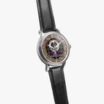 Scottish MacLennan Celtic Circle Silver Automatic Watch Size 46mm