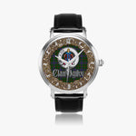 Scottish Ogilvie Blue Celtic Circle Silver Automatic Watch Size 46mm