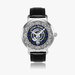 Scottish Baird Celtic Circle Silver Automatic Watch Size 46mm