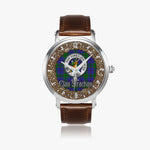 Scottish Strachan Celtic Ring Silver Automatic Watch Size 46mm