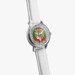 McAdams surname last name Scottish Clan tartan badge crest Silver Automatic Watch Size 46mm