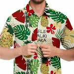 Men Hawaiian Shirt ALO-HO-HO-HA Hawaiian Tropical Holiday Hawaiian Men Short Sleeve Shirt