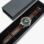 Scottish Forsyth Celtic Circle Silver Automatic Watch Size 46mm