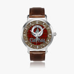 Scottish Haig Celtic Circle Silver Automatic Watch Size 46mm