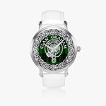 Scottish Graham Modern Clan Tartan Crest Badge Silver Automatic Watch Size 46mm