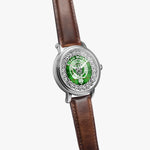 Scottish Boyle Tartan Crest Badge Silver Automatic Watch Size 46mm
