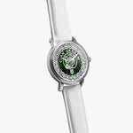 Scottish Graham Modern Clan Tartan Crest Badge Silver Automatic Watch Size 46mm