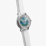 Scottish Falconer Clan Tartan Crest Badge Silver Automatic Watch Size 46mm