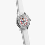 Menzies Scottish Clan Tartan Crest Badge Silver Automatic Watch Size 46mm