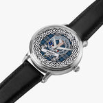 Napier Scottish Clan Tartan Crest Badge Silver Automatic Watch Size 46mm