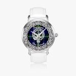 Turner Scottish Clan Tartan Crest Badge Silver Automatic Watch Size 46mm