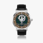 Scottish MacCallum Celtic Circle Silver Automatic Watch Size 46mm