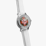 Scottish Somerville Clan Tartan Crest Badge Silver Automatic Watch Size 46mm
