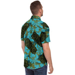 Men Hawaiian Shirt Ali'i Refuge Hawaiian Hibiscus Tiki Hawaiian Men Short Sleeve Shirt
