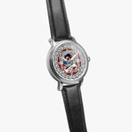 MacFie Scottish Clan Tartan Crest Badge Silver Automatic Watch Size 46mm