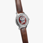 Cunningham Scottish Clan Tartan Crest Badge Silver Automatic Watch Size 46mm