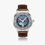 Cooper Scottish Clan Tartan Crest Badge Silver Automatic Watch Size 46mm