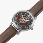 Clan Nesbitt Crest & Tartan Knot Sterling Silver Unisex Automatic Watch (Silver) Size 46mm