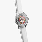 Stuart Of Bute Clan Tartan Crest Badge Silver Automatic Watch Size 46mm