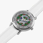 Muirhead Scottish Clan Tartan Crest Badge Silver Automatic Watch Size 46mm